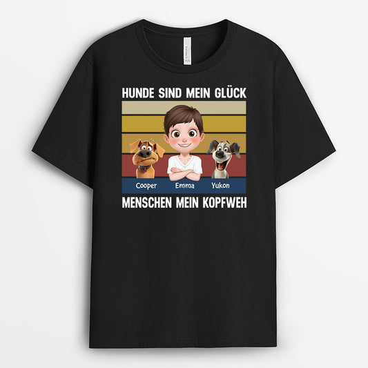 3958AGE1 personalisierte hunde t shirts hunde sind mein gluck 3958A8L0C