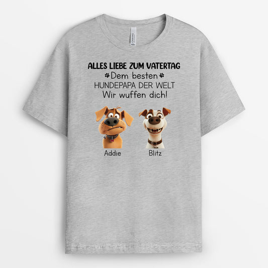 3969AGE2 vatertag hundepapa wir wuffen dich weisses t shirt hund personalisiert 3969A8T5C