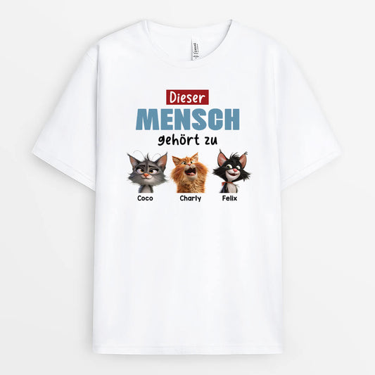 3989AGE1 personalisierte katze t shirts dieser mensch gehort zu 3989ATH5D
