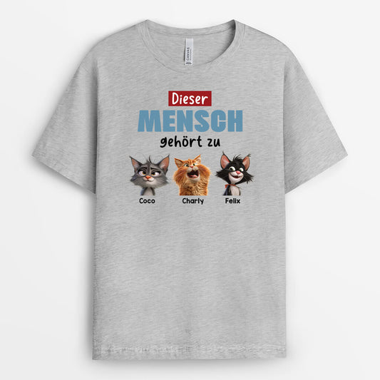3989AGE2 personalisierte katze t shirts dieser mensch gehort zu 3989ATH5D