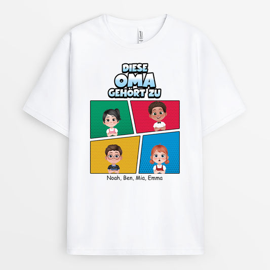 3993AGE1 diese oma gehort zu comic panels oma t shirt personalisiert_ 3993ATL0A