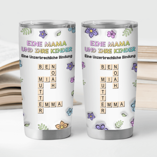 4010TGE2 3d druck effekt mama kinder eine unzerbrechliche bindung personalisierter thermobecher 20oz fur mamas 4010T5N5A