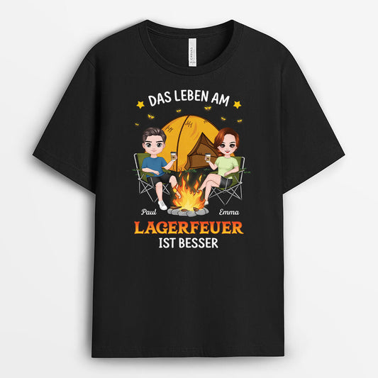 4023AGE1 das leben am lagerfeuer ist besser personalisiertes t shirt camping lustig_ 4023A6H0A
