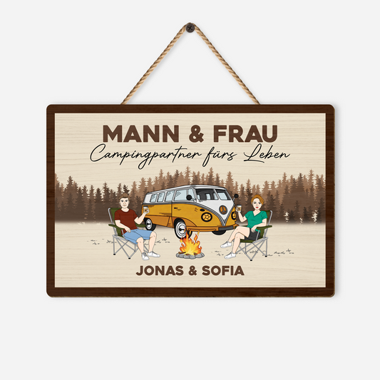 4029QGE1 mann frau campingpartner furs leben holzschild personalisiert_ paar camping 4029QTH8G