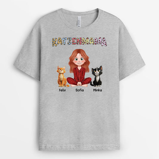 4043AGE2 t shirt katze personalisiert katzenpapa cartoon 4043A6Q0D