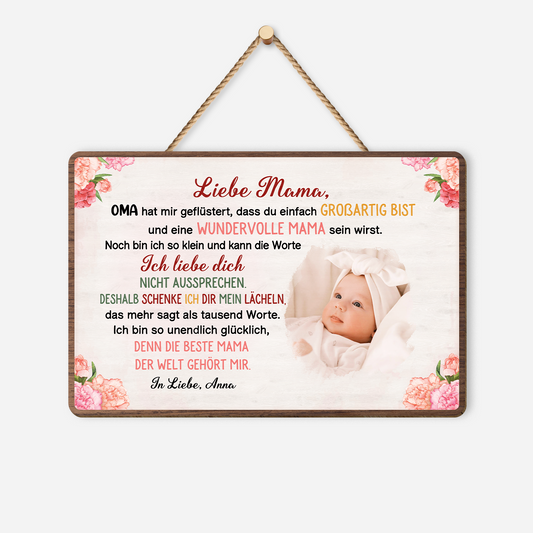 4055QGE1 liebe mama holzschild personalisiert_ mama baby mit foto 4055Q8N5A
