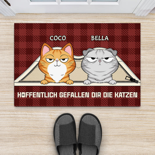 4061DGE2 wir regieren das haus personalisierte fussmatte katze 4061DKQ0D_93b488ca 6b05 41d0 9f33 2d26283be15e