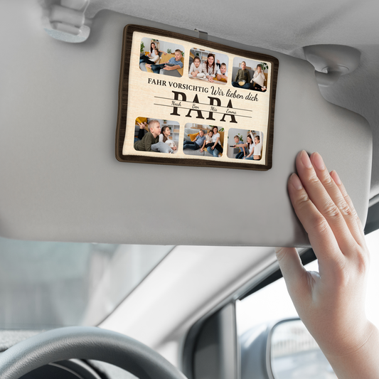 4108GGE2 fahr vorsichtig mama personalisierter auto visier clip fur mamas mit foto 4108GKN5A