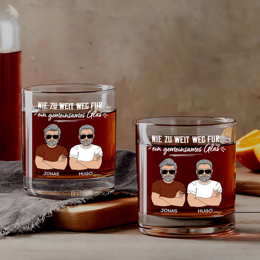 4121IGE1 nie zu weit weg fur ein gemeinsames glas whiskyglas personalisieren alkohol 4121I3M8F