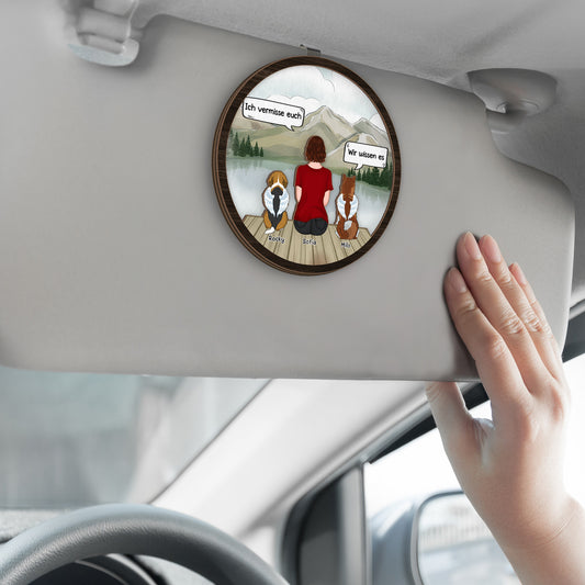 4129GGE2 dein licht wird immer leuchten personalisierter auto visier clip hunde zur erinnerung 4129GTL0C