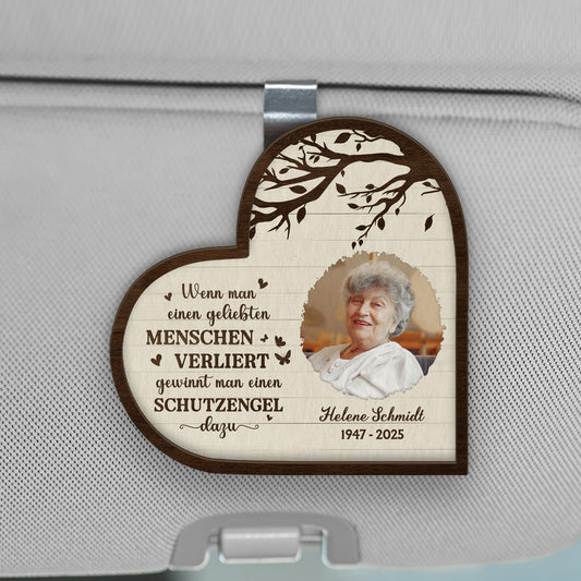 4131GGE1 schutzengel personalisierter auto sonnenblende clip zur erinnerung mit foto 4131G6L5A