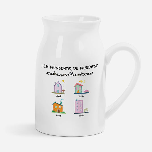 4142OGE1 ich wunschte du wurdest nebenan wohnen keramik vase personalisiert_ beste freundinnen 4142OKM3F