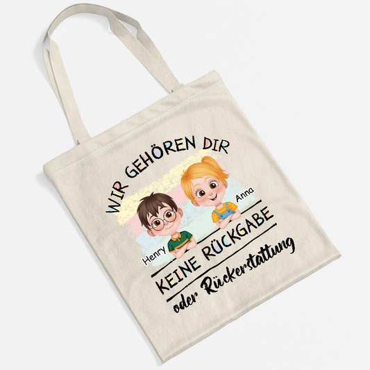 4143BGE2 keine ruckgabe oder ruckerstattung personalisierte tragetasche_ papa lustig 4143B8H0B