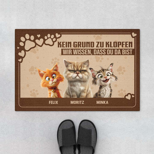 4153DGE1 kein grund zu klopfen wir wissen dass du da bist lustige fussmatte hunde personalisiert_ 4153D5T5C_cae86f4e 0fa5 42b7 92d3 6af58f78d1a6