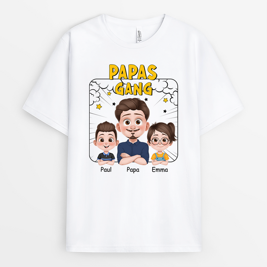 4156AGE1 papas gang comic panel t shirt papa personalisiert_ 4156A3H0A