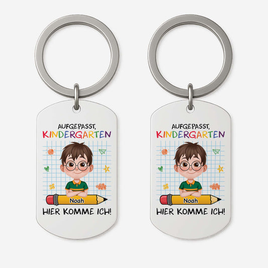 4194JGE1 achtung ich komme aluminium schlusselanhanger personalisiert_ kinder einschulung 4194JKT0K