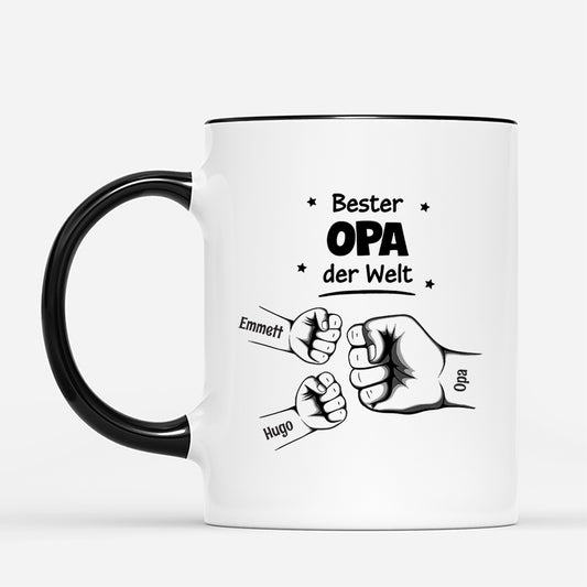 4213MGE2 bester papa der welt personalisierte tasse papa im basic stil 4213M