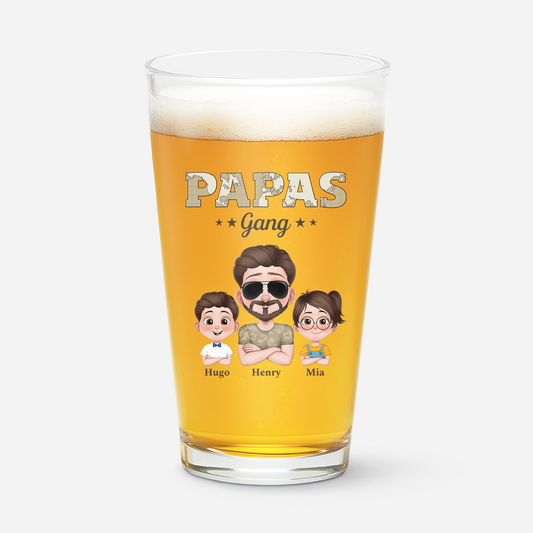 4231IGE1 papas gang armeemuster personalisiertes bierglas_ papa 4231I