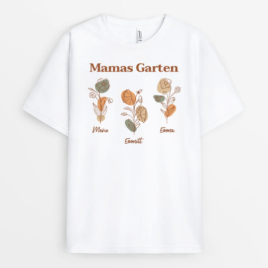4233AGE1 mamas garten lineart mama t shirt personalisiert 4233A3G5A