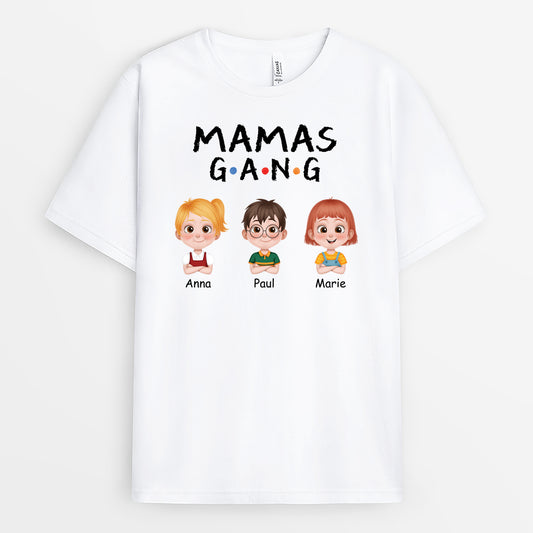 4253AGE1 mamas gang buntstifte cartoon mama t shirt personalisiert 4253A6T0A