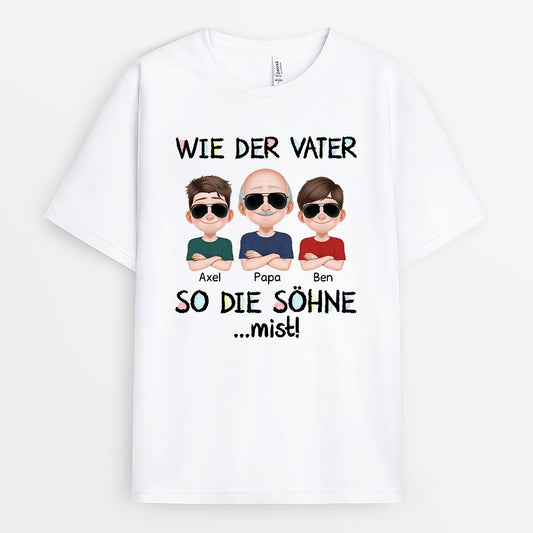 4311AGE1 wie der vater so der sohn lustiges t shirt papa personalisiert_ 4311A8M0B