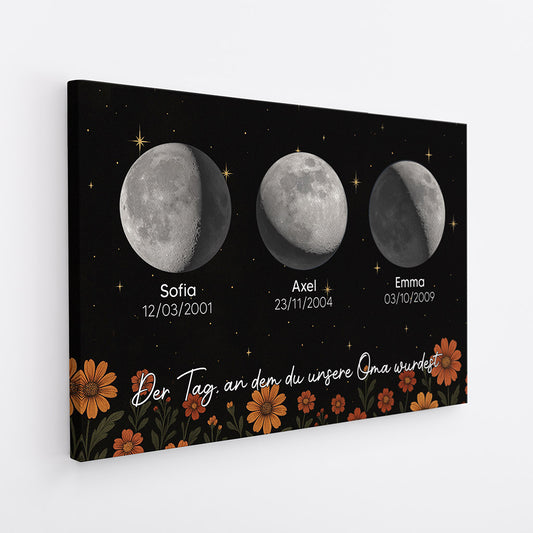 4312CGE2 der tag an dem du meine mama wurdest mondphasen personalisierte leinwand mama 4312C6T5A