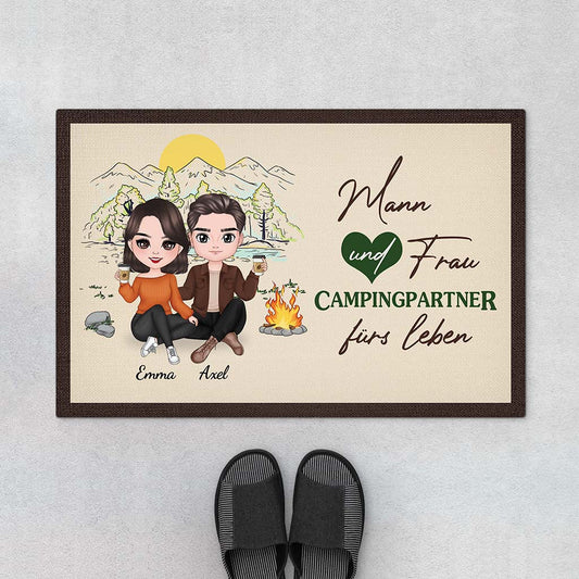 4326DGE1 mann frau campingpartner furs leben fussmatte personalisiert paar 4326D6Q8G