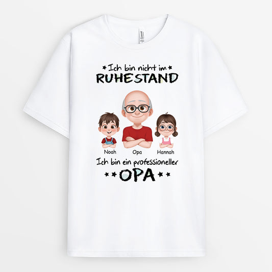 4365AGE1 ich bin professioneller opa cartoon personalisierte opa t shirts 4365AKQ0B