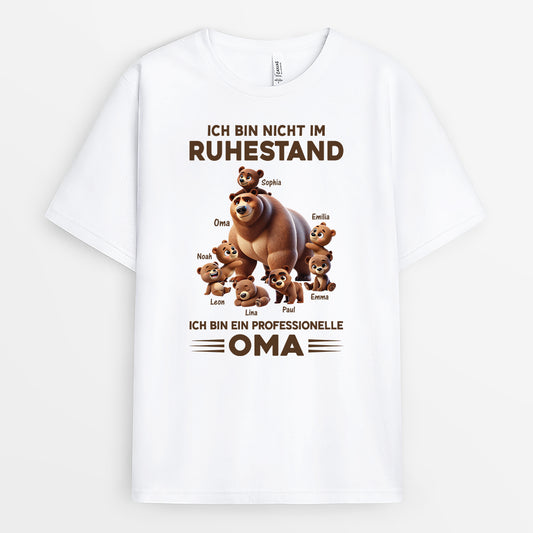 4369AGE1 ich bin professionelle oma bar cartoon oma t shirt personalisiert_ weiss 4369A5M3A