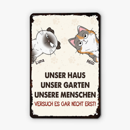 4378EGE1 mein haus mein garten turschild katze personalisiert_ 4378E8L8D