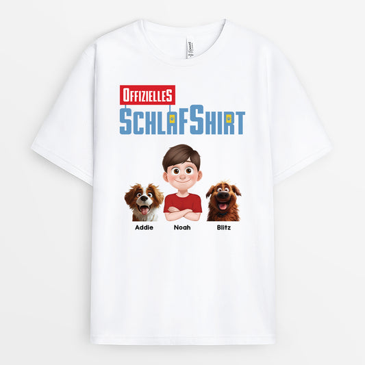 4379AGE1 offizielles schlafshirt personalisierte hunde t shirts 4379AKK0C