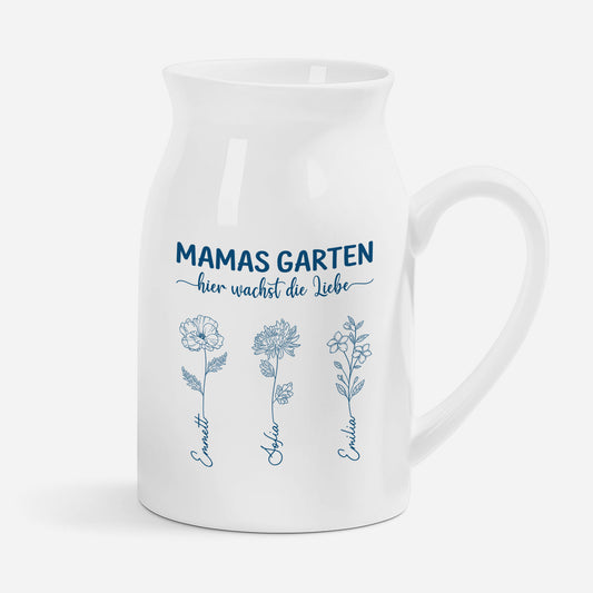 4380OGE1 mamas garten hier wachst liebe personalisiertes geschenk garten keramik vase mama oma_ lineart 4380o8v8a_1