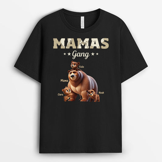 4409AGE1 mamas gang bar cartoon weltkarte mama t shirt personalisiert 4409A5M3A