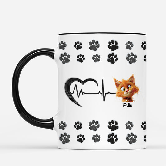 4415MGE2 3d druck effekt pfotenabdrucke katzen elektrokardiogramm katzen tasse personalisiert_ 4415M5Q3D