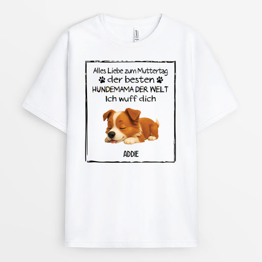 4419AGE1 frohen vatertag hundepapa t shirt hund personalisiert 4419AKMTC