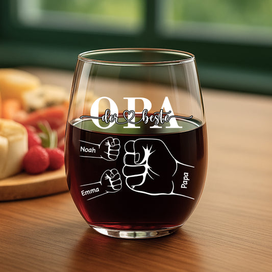 4423IGE2 bester papa aller zeiten faust _personalisiertes weinglas ohne stiel papa 4423I6Q5B