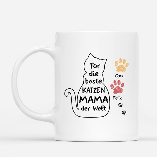 4426MGE1 fur die beste katzenmama der welt katzen tasse personalisiert_ 4426M6H5D