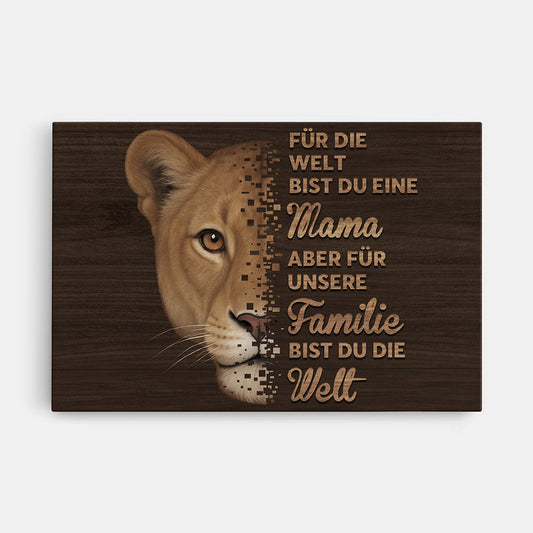 4434CGE1 fur die welt bist du eine mama lowe personalisierte leinwand mama 4434C6TNA