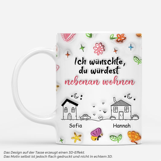 4504MGE1 3d druck effekt ich wunschte du warst naher funkeln beste freunde tasse personalisiert_ 4504MKK5F