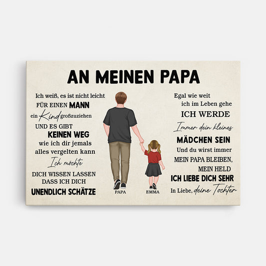 4515CGE1 an meinen papa personalisierte leinwand papa 4515C6QNB