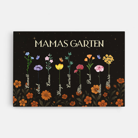 4530CGE1 mamas garten blumen personalisierte leinwand mit namen_ mama 4530C3QNA