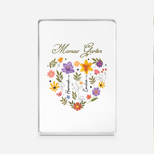 4541RGE1 mamas garten rechteck acryl aufsteller personalisiert mama oma 4541rslta