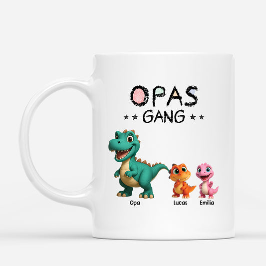 4557MGE1 dinosaurier opas gang personalisierte tasse opa 4557M6T5B