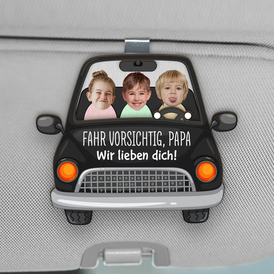 4565GGE1 fahr vorsichtig personalisierter auto visier clip fur papa 4565GTQNB