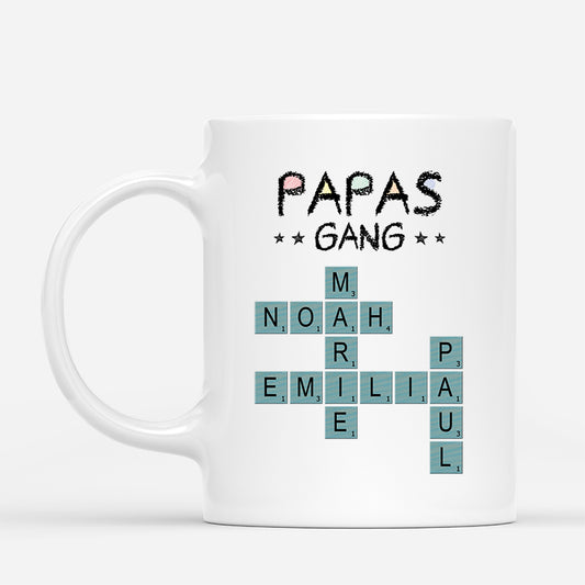 4587MGE1 papas gang buntstifte kreuzwortratsel personalisierte tasse papa_ 4587MKK5B