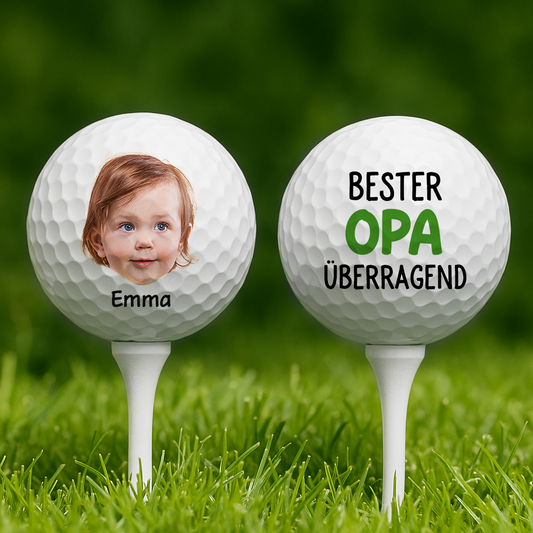 4589KGE2 bester papa uberragend personalisierter golfball_ mit gesicht fur papa 4589K8H5B