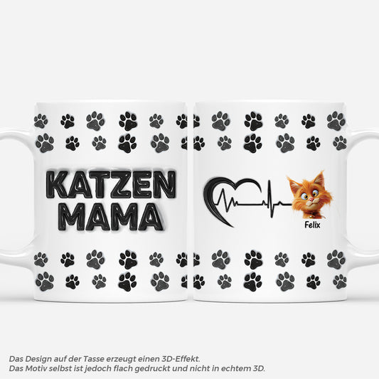 4598MGE1 3d druck effekt katzen pfotenabdrucke elektrokardiogramm katzen tasse personalisiert_ 4598M5Q5D