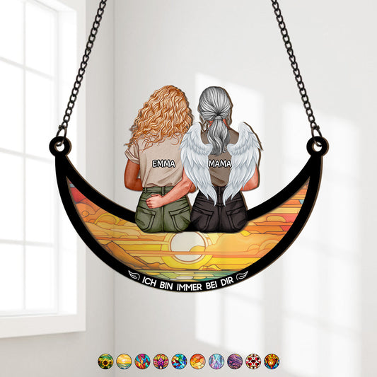 4599UGE1 ich bin immer bei dir mit flugeln sonnenfanger personalisiert zur erinnerung fur mama 4599UKL5A