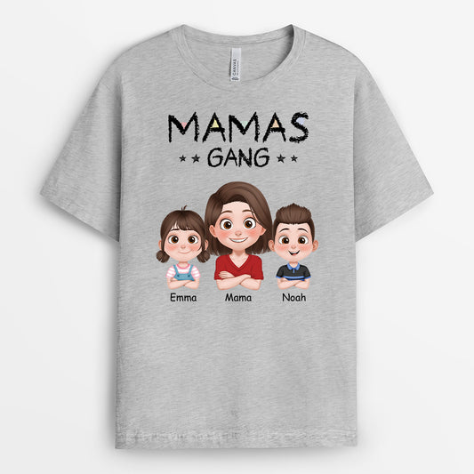 4607AGE2 papas gang cartoon buntstifte personalisiert_es papa t shirt 4607A3Q0B