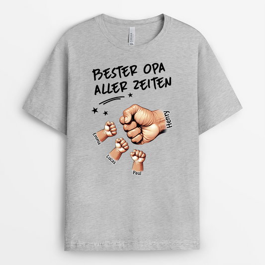 4609AGE2 bester papa aller zeiten mit fausten t shirt papa personalisiert_ 4609A